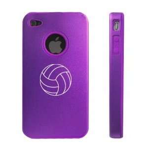   Purple D355 Aluminum & Silicone Case Volleyball Cell Phones