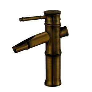 Single Handle Centerset Bathroom Faucet for Vanity Sink, Antique Brass