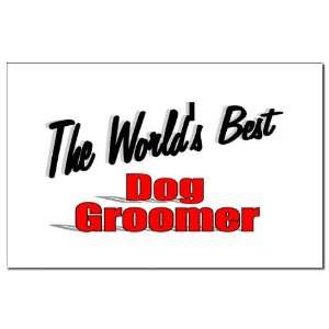  The Worlds Best Dog Groomer Occupations Mini Poster Print 