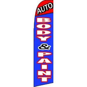  AUTO BODY AND PAINT Swooper Feather Flag 