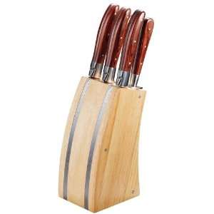  Laguiole 5 piece Knife Block Set 