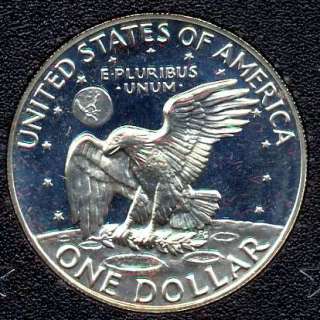 1973 S Proof Eisenhower Dollar Brown Box  