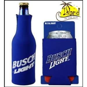  (2) Busch Light Beer Can & Bottle Koozie Cooler Sports 