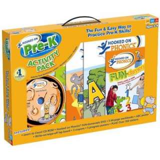 Hooked on Phonics Pre K Activity Pack NEW Ages 3 to 4  