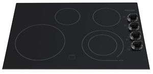   Gallery 30 30 Inch Black Electric Stovetop Cooktop FGEC3045KB  