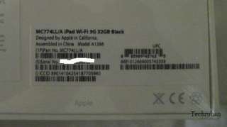 NEW Sealed Apple iPad 2 32GB 3G Wi Fi AT&T Black Tablet 885909457625 