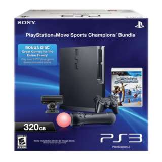 Sony PlayStation 3 320GB Slim (Latest Model) Sports Move Bundle 