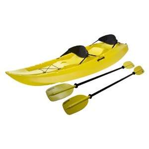 Lifetime Manta Tandem Kayak with Paddles and Backrests (Yellow, 10 