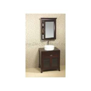 Ronbow 30 Bathroom Vanity Set W/ Round Ceramic Vessel Sink & Medicine 