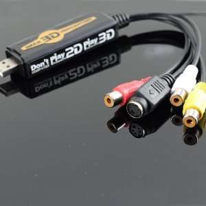 ECOMGEAR(TM)3D Video Editing USB Video Audio Capture Glasses Convert 