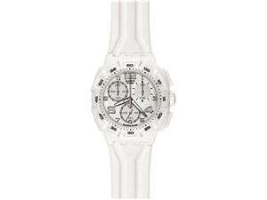    Swatch Chronograph White Dial Mens Watch #SUIW402