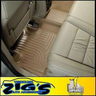Husky Liners Tan Rear Weatherbeater Mat for 2011 2012 Toyota Sienna 