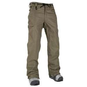  686 Mens Reserved Raw Snowboard Pants   Army M Sports 