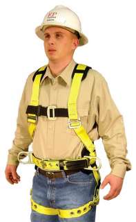 NEW FULL BODY HARNESS MODEL 850AB WITH SHOULDER PADS AND D RINGS