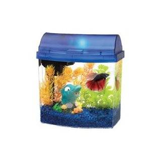 Aqueon Aqueon 01204 1 Gallon Mini Bow Aquarium Kit, Blue