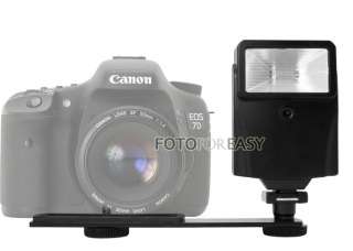 Digital Slave Flash + Hot Shoe Bracket for Canon Nikon  