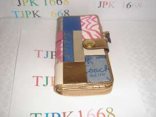 Pc Set NWT Coach~Multicolor Patchwork Satchel Handbag 17164 + Wallet 
