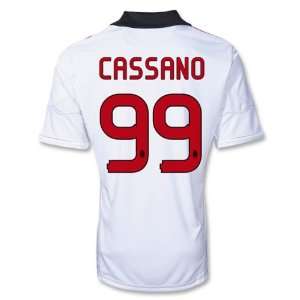  AC Milan 10/11 CASSANO Away Soccer Jersey Sports 