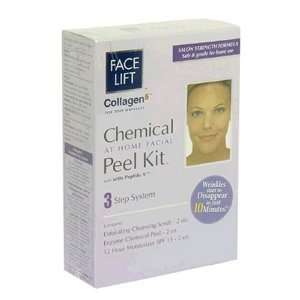 Face Lift Chemical At Home Facial Peel Kit for Deep Wrinkles, 3 Step 