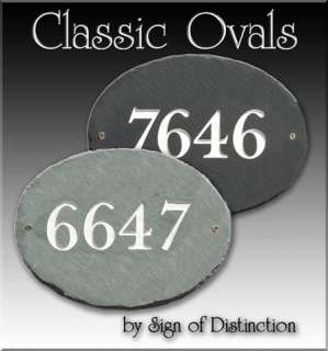 PERSONALIZED SLATE HOUSE OFFICE SIGN ADDRESS PLAQUE  