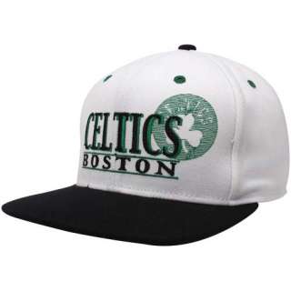 adidas Boston Celtics White Black Sixth Man Snapback Adjustable Hat 