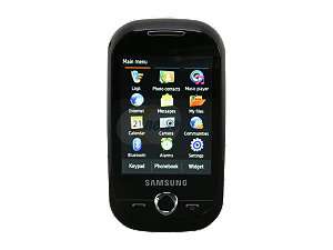    Samsung Corby Black unlocked GSM bar phone with touch 