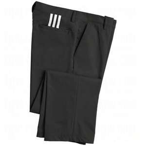  adidas Mens ClimaLite 3 Stripes Flat Front Pants Black 40 