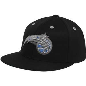  NBA adidas Orlando Magic Black Flat Bill 210 Fitted Hat 
