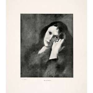  1903 Print Portrait Woman Melancholy French Eugene 