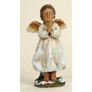  Set of 2 African American 14.5 Child Praying Angel Figurines 