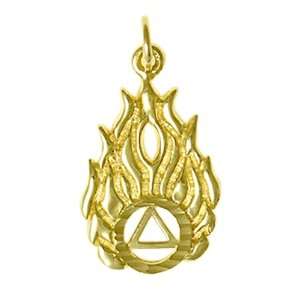 Alcoholics Anonymous Symbol Pendant #820 5, 9/16 Wide and 7/8 Tall 