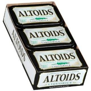 Altoids Curiously Strong Mints, Liquorice, 1.76 Ounce Tins (Pack of 12 