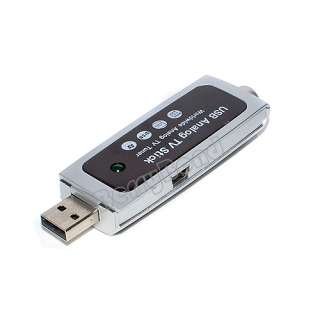USB 2.0 Worldwide Analog TV Stick Tuner Receiver Adapter Dongle  