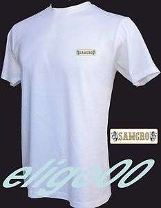 SAMCRO 4 SONS OF ANARCHY Mens White T shirt 100% cotton  