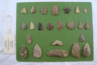 Geologist Ancient Native American Artifact Collection Arrowheads Tools 