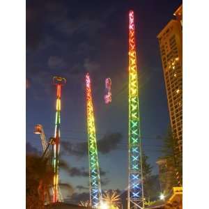 Amusement Park at Night, Surfers Paradise, Gold Coast, Queensland 