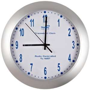 Thomas 1077 Traceable Analog Radio Atomic Wall Clock, 12 Diameter x 2 