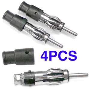 4PCS male car radio antenna plug connectors Welding DIY  