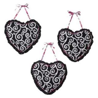 Pink and Black Madison Wall Hanging Accessories by JoJo Designs.Opens 