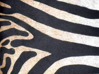 ZEBRA Print/Printed COWHIDE SKIN Rug steer COW HIDE dc3242  