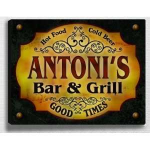  Antonis Bar & Grill 14 x 11 Collectible Stretched 