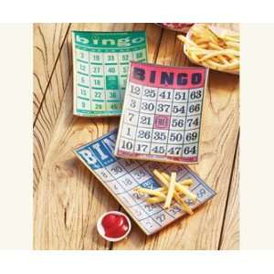  Bingo Card Appetizer Plates