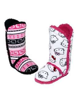 Hello Kitty Slippers, Super Plush Boot Slippers
