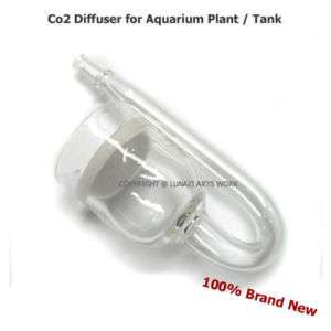 Clear Glass CO2 System Diffuser for Aquarium Plant Tank and PH 