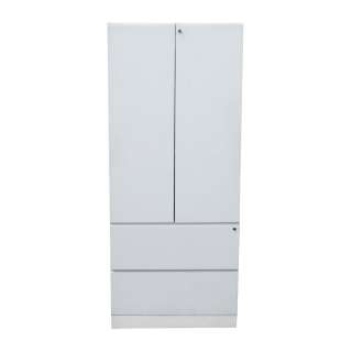 71.5 White Knoll Armoire Storage Cabinet  