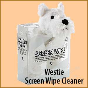 Aroma Home Computer Care Screen Wipe Cleaner Chamois Westie  