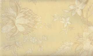 Wallpaper Pale Yellow Jacobean Floral  
