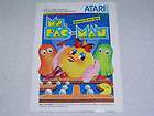 Atari 5200 Pac Man Video Game Instruction Book 1982