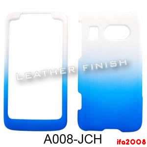 FOR HTC SURROUND 7 WINDOWS PHONE RUBBERIZED BLUE CASE COVER SKIN 
