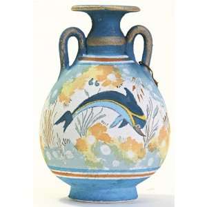  Minoan Dolphin Amphora Greek Vase 
